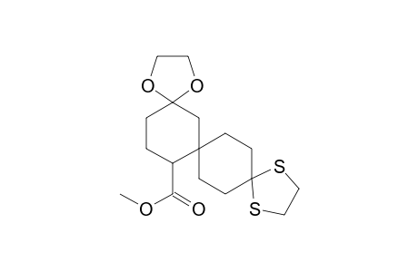 1,4-Dioxa-11,14-dithiatrispiro[4.1.2.4.2.3]nonadecane-17-carboxylic acid, methyl ester