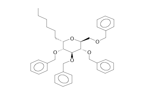 ALPHA-1,5-ANHYDRO-1-C-HEXYL-2,3,4,6-TETRA-O-BENZYL-D-GLUCITOL