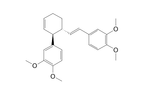 (TRANS)-3-(3,4-DIMETHOXYPHENYL)-4-[(E)-3,4-DIMETHOXYSTYRYL]-CYCLOHEX-1-ENE