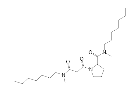 1-[2-(Heptylmethylcarbamoyl)acetyl]pyrrolidine-2-carboxylic acid, heptylmethylamide