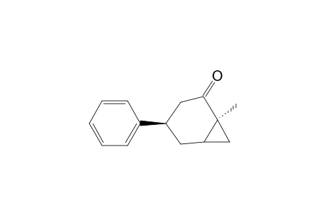 TRANS-(1-R*,4-S*)-1-METHYL-4-PHENYLBICYCLO-[4.1.O]-HEPTAN-2-ONE