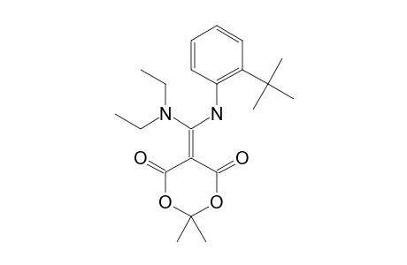 5-[(2-TERT.-BUTYLANILINO)-(DIETHYLAMINO)-METHYLENE]-2,2-DIMETHYL-1,3-DIOXANE-4,6-DIONE