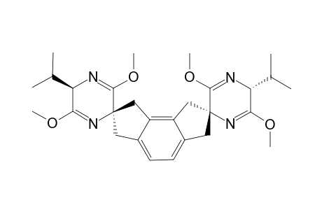 2,7-Bis[(2R,5R)-2,5-dihydro-2-isopropyl-3,6-dimethoxypyrazin-5-spiro)-1,2,3,6,7,8-hexahydro-as-indacene