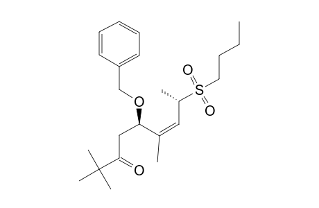 (+/-)-(5-R/S,6-Z,8-S/R)-5-(BENZYLOXY)-8-(BUTYLSULFONYL)-2,2,6-TRIMETHYLNON-6-EN-3-ONE