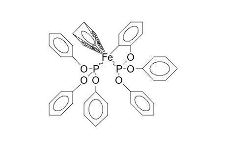 Cyclopentadienyl iron bistriphenylphosphite chelate