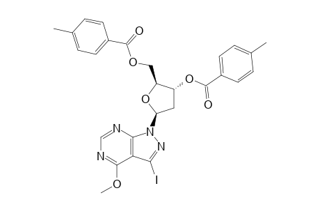 1-[2-DEOXY-3,5-DI-O-(PARA-TOULUOYL)-BETA-D-ERYTHRO-PENTOFURANOSYL]-3-IODO-4-METHOXY-1-H-PYRAZOLO-[3.4-D]-PYRIMIDINE