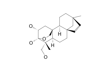 EXOCOECARIN-V1;2-ALPHA,3-ALPHA,18-TRIHYDROXY-3-BETA,20-EPOXY-BEYER-15-ENE