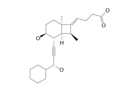 (Z)-(3'S,1S,2S,3R,6S)-4-[2-(3'-HYDROXY-3'-CYClOHEXYLPROP-1'-YNYL]-3-HYDROXY-6-METHYL-8-ENDO-METHYLBICYClO-[4.2.0]-OCT-7-YLIDENE]-BUTANOIC-ACID