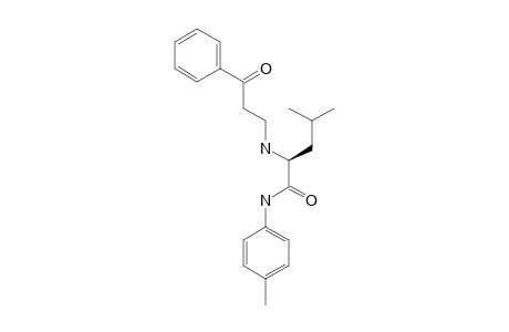 (2S)-4-METHYL-N-(4-METHYLPHENYL)-2-[(3-OXO-3-PHENYLPROPYL)-AMINO]-PENTANAMIDE