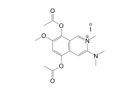 5,8-Diacetoxy-3-dimethylamino-7-methoxyisoquinoline iodomethylate