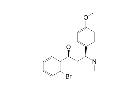 (1S*,3R*)-1-(2-Bromophenyl)-3-(4-methoxyphenyl)-3-(methylamino)-propan-1-ol