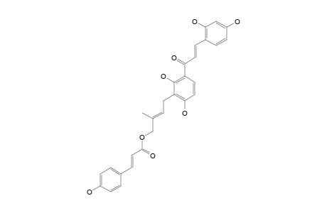 3'-[GAMMA-HYDROXYMETHYL-(E)-GAMMA-METHYLALLYL]-2,4,2',4'-TETRAHYDROXYCHALCONE-11'-O-COUMARATE