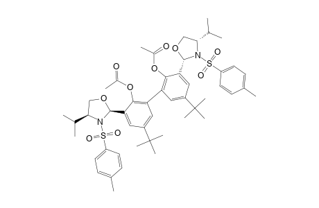 2,2'-DIACETOXY-5,5'-DI-TERT.-BUTYL-3,3'-BIS-[(2S,4S)-3-(4-METHYLBENZENESULFONYL)-4-(1-METHYLETHYL)-1,3-OXAZOLIDINYL]-BIPHENYL