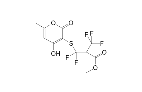 3,3-Difluoro-3-(4-hydroxy-6-methyl-2-oxo-2H-pyran-3-ylsulfanyl)-2-trifluoromethyl-propionic acid methyl ester