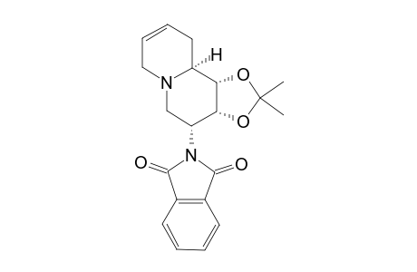 (1S,2R,3R,9AS)-1,2-O-ISOPROPYLIDENE-3-PHTHALOYLAMINO-7,8-DIDEHYDRO-2H-QUINOLIZIDINE-1,2-DIOL