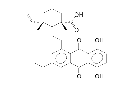 1,4-DIHYDROXY-7-ISOPROPYL-5-[2-(6-VINYL-2,6-DIMETHYL-2-CARBOXYCYCLOHEXYL)ETHYL]-9,10-ANTHRAQUINONE