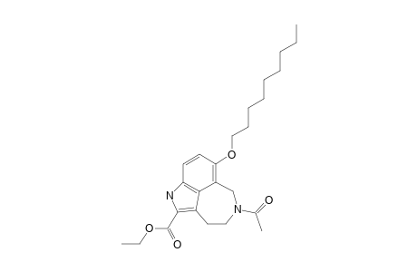 5-ACETYL-7-NONYLOXY-3,4,5,6-TETRAHYDRO-1H-AZEPINO-[5,4,3-CD]-INDOLE-2-CARBOXYLIC-ACID-ETHYLESTER;MAJOR-ROTAMER