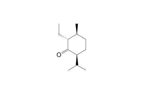 (-)-2-ETHYL-ISOMENTHONE;(2R,3S,6S)-6-ISOPROPYL-2-ETHYL-3-METHYL-CYCLOHEXAN-1-ONE