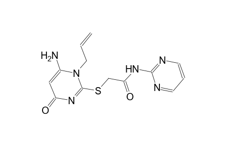 2-[(1-allyl-6-amino-4-oxo-1,4-dihydro-2-pyrimidinyl)sulfanyl]-N-(2-pyrimidinyl)acetamide