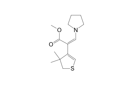 METHYL-(E)-4,5-DIHYDRO-4,4-DIMETHYL-ALPHA-[(1-PYRROLIDINYL)-METHYLENE]-3-THIOPHENE-ACETATE