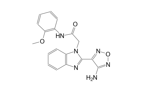 2-[2-(4-amino-1,2,5-oxadiazol-3-yl)-1H-benzimidazol-1-yl]-N-(2-methoxyphenyl)acetamide