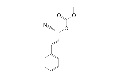 (2R,3E)-2-(Methoxycarbonyloxy-4-phenyl)but-3-enenitrile