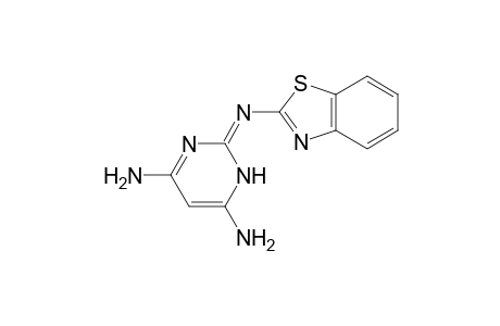 (2E)-2-(1,3-Benzothiazol-2-ylimino)-1,2-dihydropyrimidine-4,6-diamine