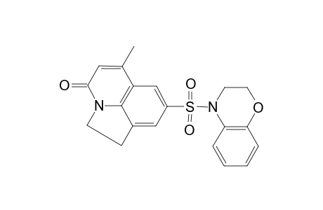 4H-Pyrrolo[3,2,1-ij]quinolin-4-one, 8-[(2,3-dihydro-4H-1,4-benzoxazin-4-yl)sulfonyl]-1,2-dihydro-6-methyl-