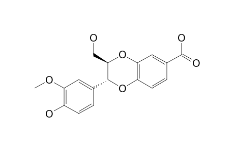 (7-R,8-R)-3-METHOXY-1'-CARBOXY-4',7-EPOXY-8,3'-OXYNEOLIGNAN-4,9-DIOL