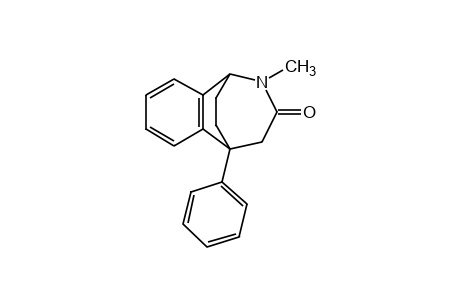 4,5-dihydro-2-methyl-5-phenyl-1,5-ethano-1H-2-benzazepin-3(2H)-one