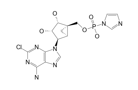 [(1R,2R,3S,4R,5S)-4-(6-amino-2-chloropurin-9-yl)-2,3-dihydroxy-1-bicyclo[3.1.0]hexanyl]methoxy-imidazol-1-ylphosphinic acid