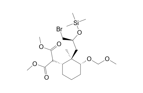 DIMETHYL-(1'R*,2'R*,2''R*,3'R*)-[2'-(3''-BrOMO-2''-TRIMETHYLSILYLOXYPROPYL)-3'-METHOXYMETHYLOXY-2'-METHYLCYClOHEXYL]-MALONATE