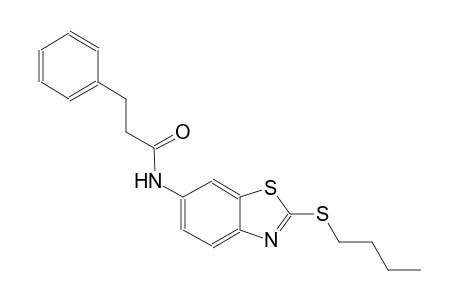 N-[2-(butylsulfanyl)-1,3-benzothiazol-6-yl]-3-phenylpropanamide