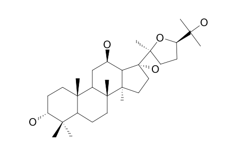 20-(S),24-(R)-EPOXY-3-ALPHA,12-BETA,17-ALPHA,25-TETRAHYDROXYDAMMARANE