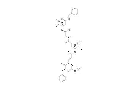 BETA-BENZYL-(2S)-N-(TERT.-BUTOXYCARBONYL)-PHENYLALANYL-BETA-ALANYL-[ALPHA-METHYL-(2R)-GLUTAMYL]-GAMMA-SARCOSYL-[ALPHA-METHYL-(2R)-ASPARTATE]-TRIESTER