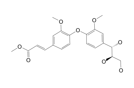 RHEMANEOLIGNAN-A;(7'R,8'S)-3,3'-DIMETHOXY-1-(3-METHYL-1-ACRYLATE)-1'-(1,2,3-TRIHYDROXYPROPYL)-4-O-4'-NEOLIGNAN