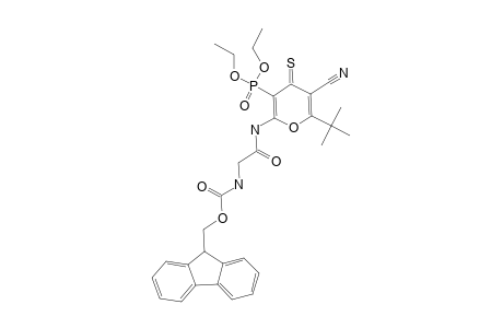 2-(Fluorenyl-9-methoxycarbonyl-.alpha.glycyl)amino-5-cyano-6-tert-butyl-4-thioxo-4H-pyran-3-ylphosphonic acid diethyl ester