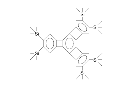 Tris(4,5-bis<trimethylsilyl)-benzo-cyclobutadieno)-benzene