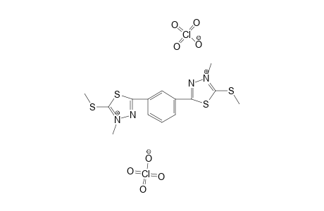 2,2'-META-PHENYLENE-BIS-[4-METHYL-5-METHYLTHIO-1,3,4-THIADIAZOLIUM)-DIPERCHLORATE