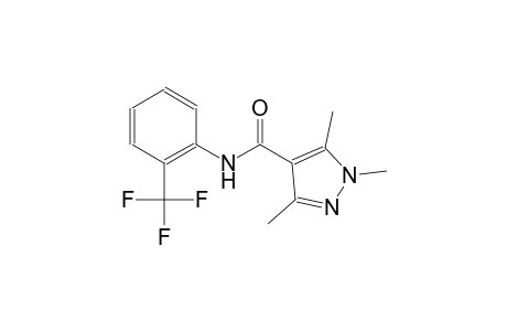 1,3,5-trimethyl-N-[2-(trifluoromethyl)phenyl]-1H-pyrazole-4-carboxamide