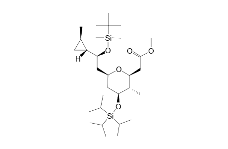 #12;(+)-METHYL-(3S,4S,5S,7R,9S,10R,11R)-9-(TERT.-BUTYLDIMETHYLSILANYLOXY)-4-METHYL-5-TRIISOPROPYLSILANYLOXY-BICYCLOMETHANO-[1(10,11)]-OXA-[1(3,7)]-DODECANOATE