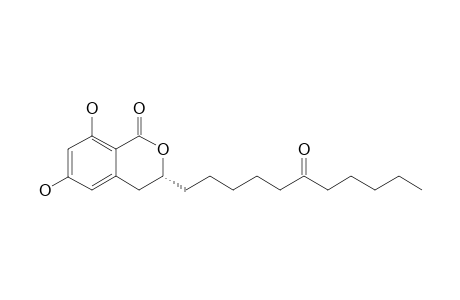 (3R)-6,8-DIHYDROXY-3-(6-OXOUNDECYL)-3,4-DIHYDROISOCOUMARIN