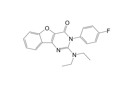 2-Diethylamino-3-(4-fluoro-phenyl)-benzofuro[3,2-d]pyrimidin-4(3H)-one