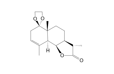 5-A-H,11-B-H-EUDESM-3-EN-12,6-B-OLIDE,1,1-ETHYLENEDIOXY