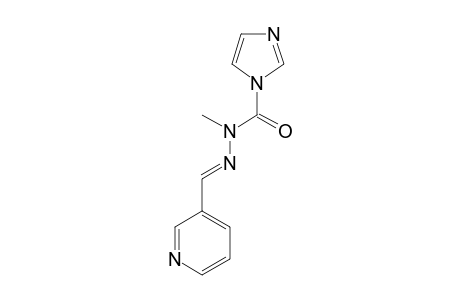 (E)-1'-METHYL-2'-[(3''-PYRIDYL)-METHYLIDENE]-1H-IMIDAZOLE-1-CARBOHYDRAZIDE