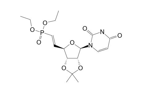 DIETHYL-[1'-(5',6'-DIDEOXY-2',3'-O-ISOPROPYLIDENE-BETA-D-RIBO-5'-HEXENOFURANOSYL)-URACYL]-6'-PHOSPHONATE