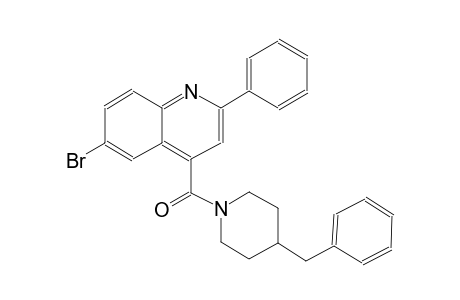 4-[(4-benzyl-1-piperidinyl)carbonyl]-6-bromo-2-phenylquinoline