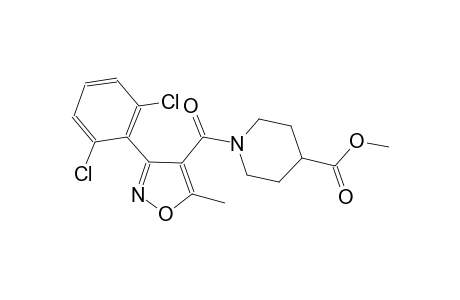 methyl 1-{[3-(2,6-dichlorophenyl)-5-methyl-4-isoxazolyl]carbonyl}-4-piperidinecarboxylate