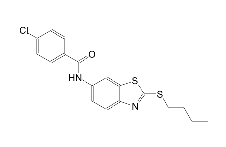 N-[2-(butylsulfanyl)-1,3-benzothiazol-6-yl]-4-chlorobenzamide