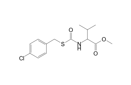 DL-Valine, N-[[[(4-chlorophenyl)methyl]thio]carbonyl]-, methyl ester